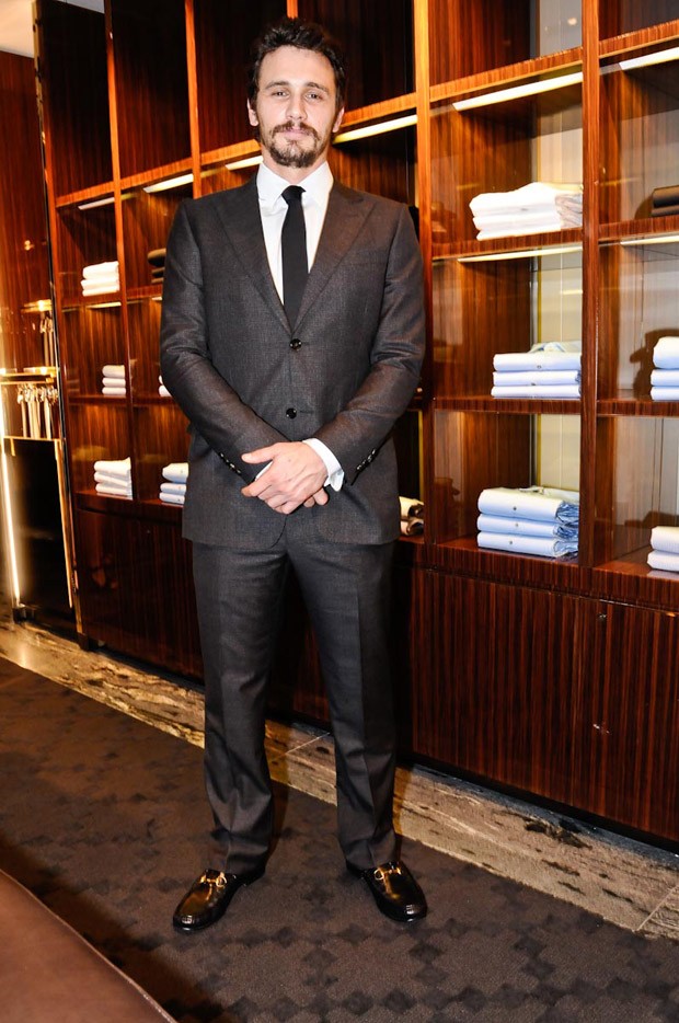 James Franco inaugura loja da Gucci direcionada ao público masculino