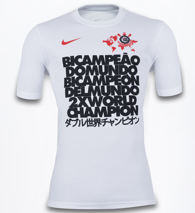 Nike lança camisa em homenagem ao bicampeonato mundial do Corinthians