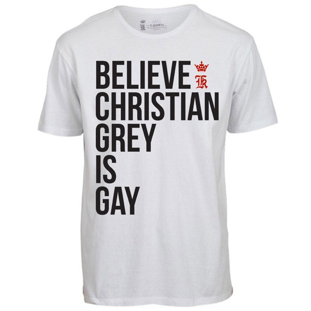 Christian Grey, personagem principal de “50 Tons de Cinza” ganha linha de camisetas