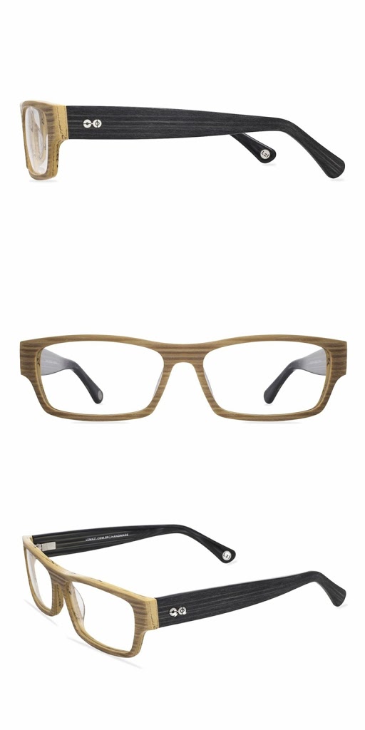 Óculos com textura de madeira da Lema21