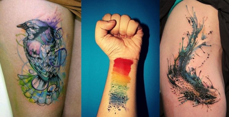 WaterColor Tattoo: Inspirações de tatuagem em aquarela