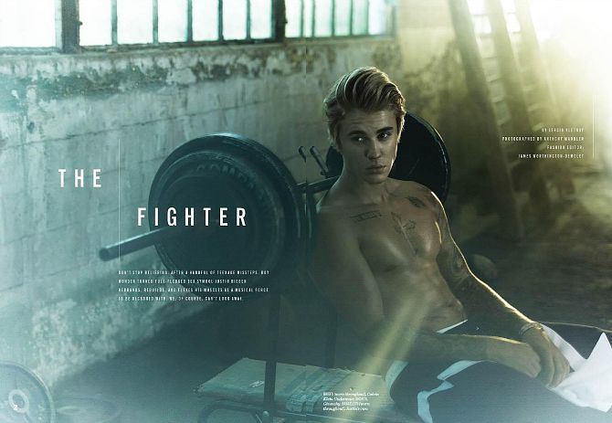 Justin Bieber em mais um editorial de moda