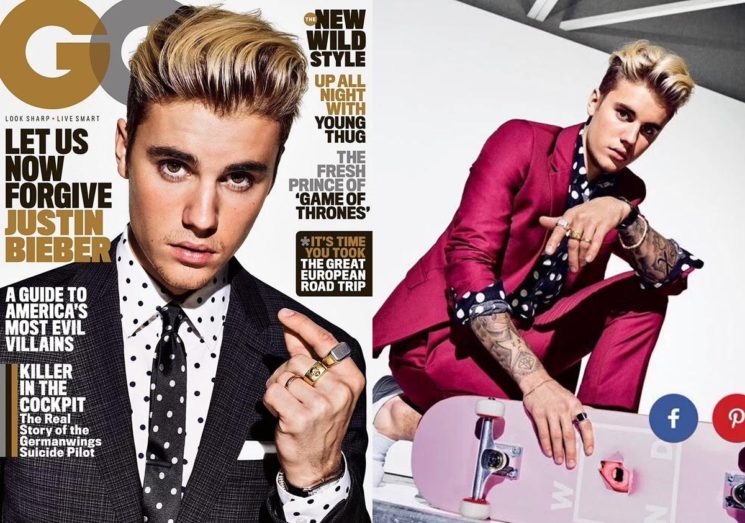 Justin Bieber reforça a tendência da estampa poá